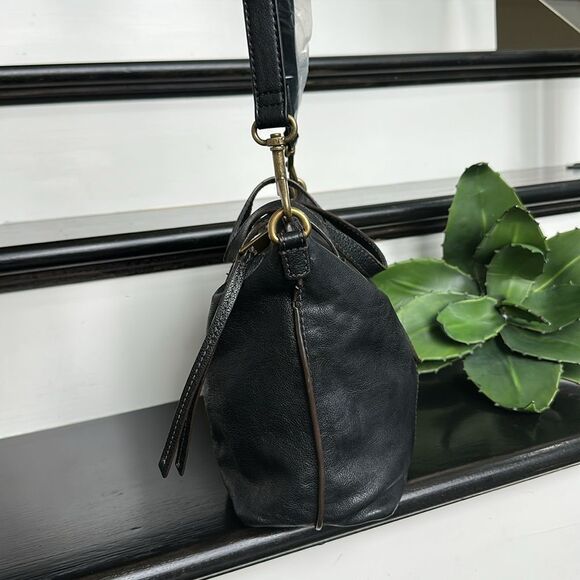 Fossil, genuine, leather shoulder tote, Crossbody satchel purse laptop, business - Picture 4 of 7